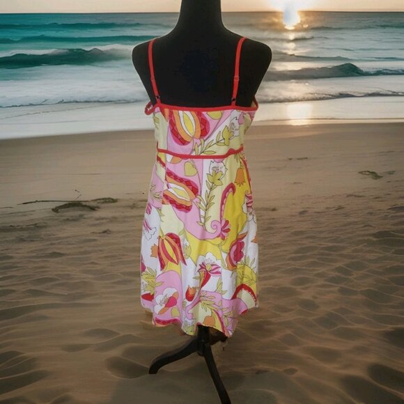 Tori Richard Honolulu Dress With Jacket Womens Size 10 Dress, 12 Jacket Tropical - Picture 4 of 15